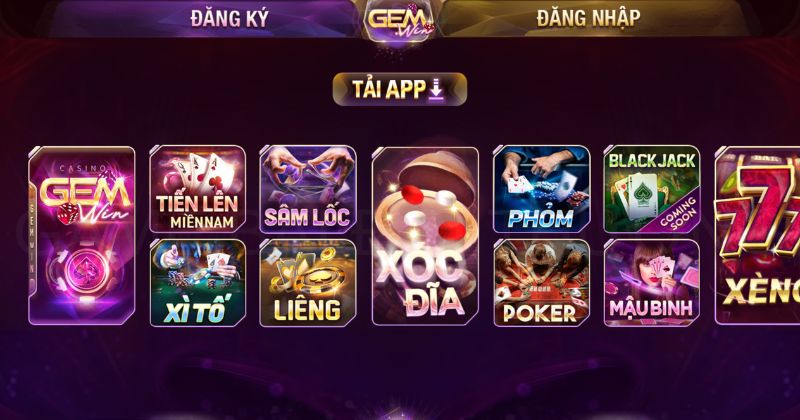 Game bài đổi thưởng Gemwin