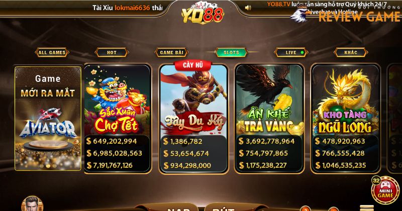 Game slot đa dạng từ truyện, phim, game.. cuốn hút