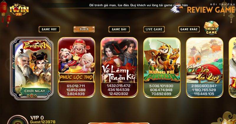 Game slot cổ trang đa dạng