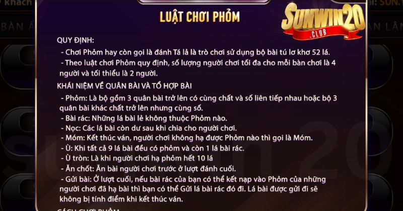 Chi tiết cách chơi Phỏm cho tân thủ