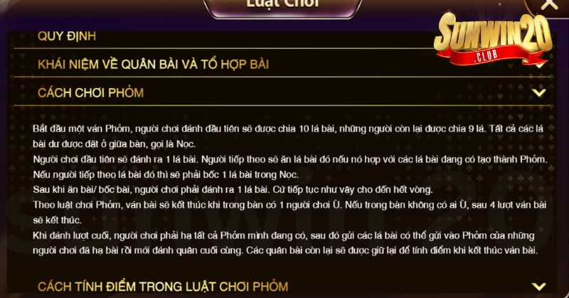 Luật chơi Sâm Lốc cơ bản để người chơi cùng tham khảo